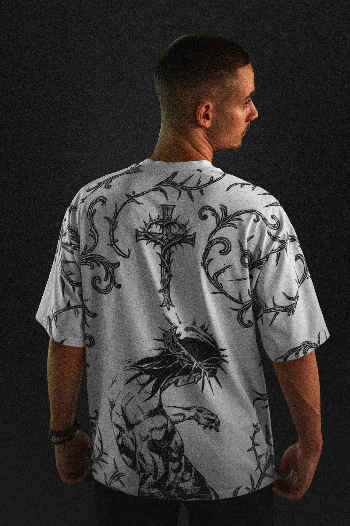 "Crown of Thorns" Oversized Christian T-Shirt