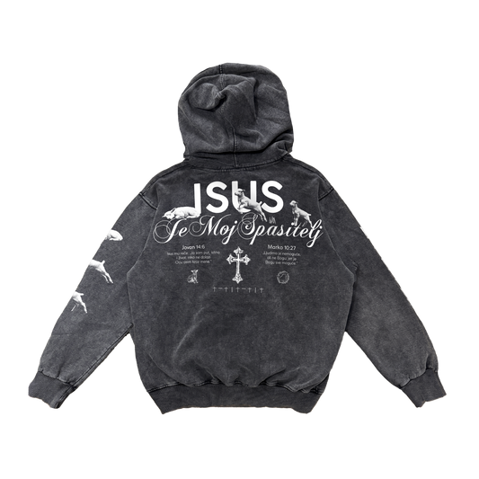 ISUS JE MOJ SPASITELJ - STONEWASHED OVERSAJZ DUKS