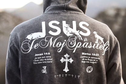 ISUS JE MOJ SPASITELJ - STONEWASHED OVERSAJZ DUKS